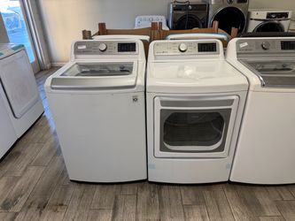 LG washer and dryer set electric with warranty