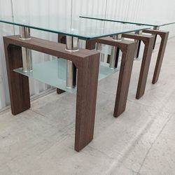 2 Jofran Compass Contemporary End Tables. 24x24x21" tall 