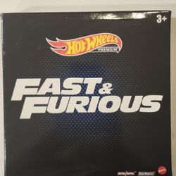 EXCLUSIVE HOT WHEELS PREMIUM METAL/METAL REAL RIDERS.  FAST & FURIOUS 5 CAR BOX SET. 