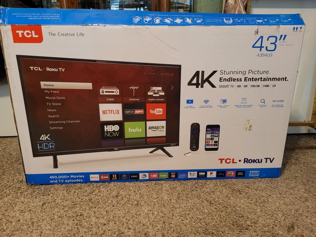 New Roku TV - 43”