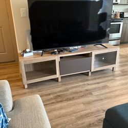Media console - IKEA Besta Light Brown With drawer 