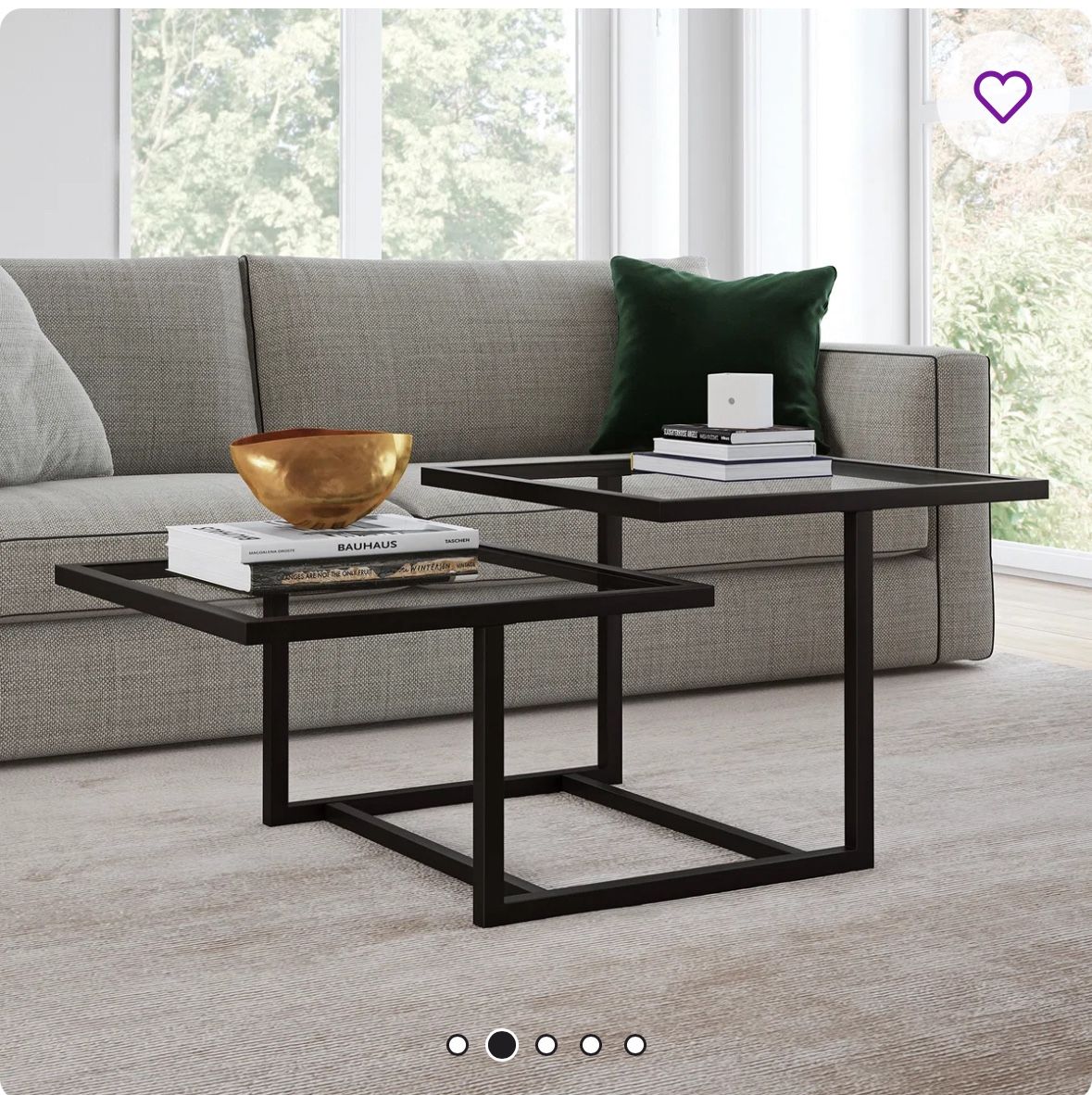 Black Glass Coffee Table