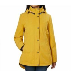 Pendleton Ladies' Hidden Hood Seam Sealed Rain Jacket - Goldenrod, X-Small