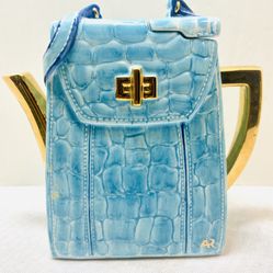 Western House The Village AR Ceramic Pocketbook/Purse/Handbag Teapot