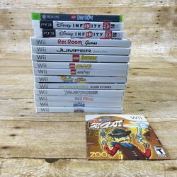 Nintendo Wii PS3 & Xbox One - 15 Games Video Game Lot - 13 Complete w/ Manuals - Gift
