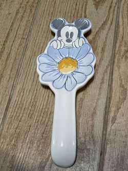 Mickey Mouse Spring Spoon Holder New