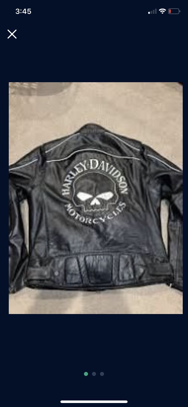 Harley Davidson Leather Willie G Riding Jacket Size 2X