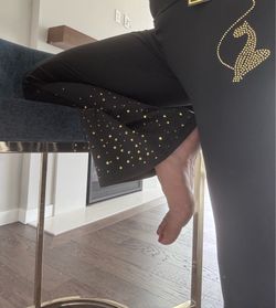 baby fat rhinestone stretch pants