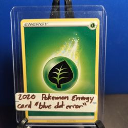 2020 Pokemon Grass Energy "Blue Dot Error" (None Played)