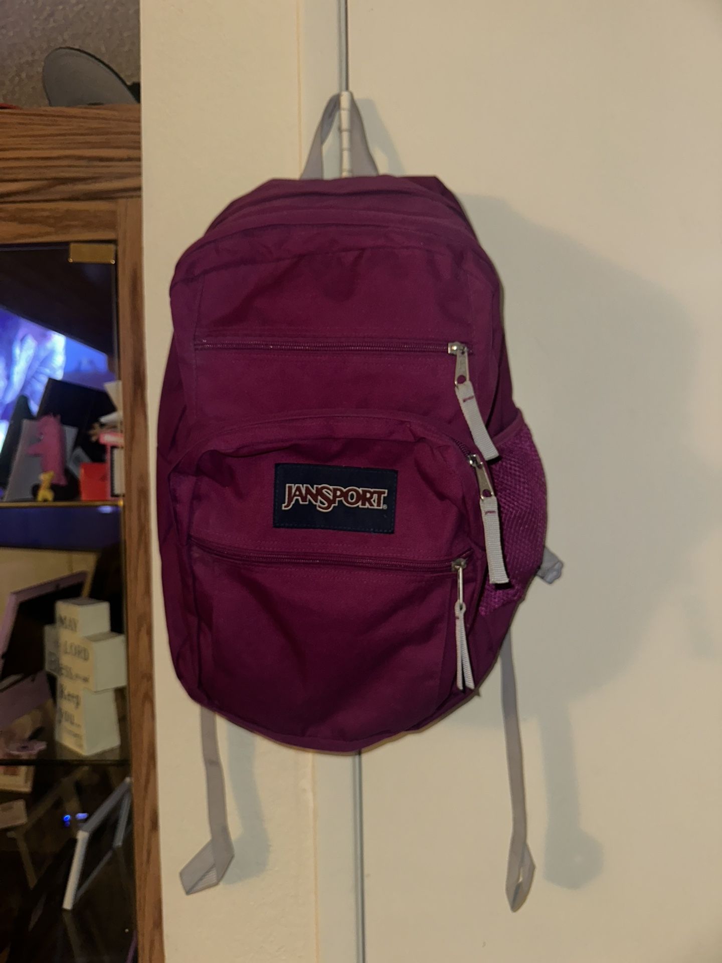 Burgundy Jansport Backpack