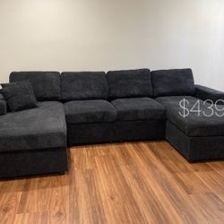Gorgeous 2-Pc U-Shaped Sectional Sofa Set