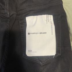 Black Purple Jeans 