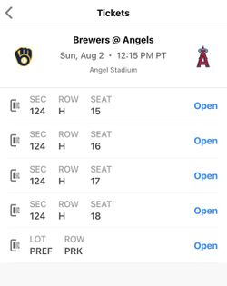 Angels vs Brewers