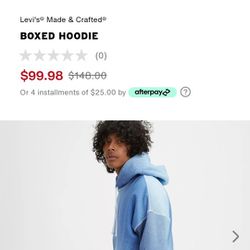 Brand New Levi's Boxed Hoodie Size Xl $75 Pickup In Oakdale 