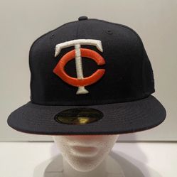 New Era 59Fifty Minnesota Twins MLB Club Fitted Hat Size 7 3/8 