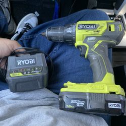 Ryobi Drill With Battery And Charger