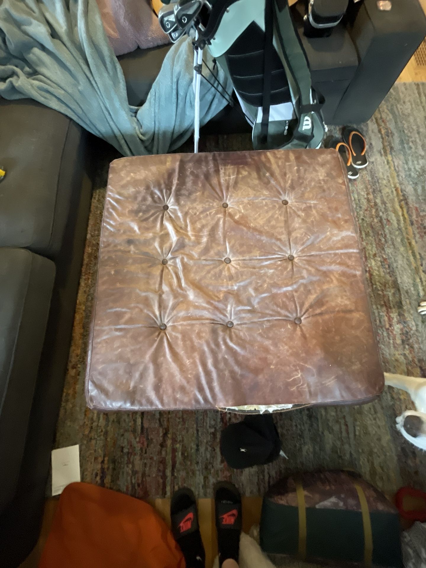 American Leather ottoman