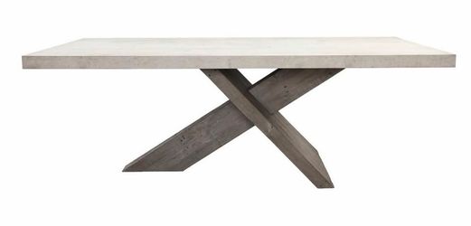 Moving Sale • 84" Reclaimed Wood & Concrete Dining Table – $995 OBO