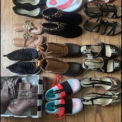 Lot of womens shoes 