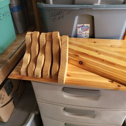 Three Solid Wood Shelves