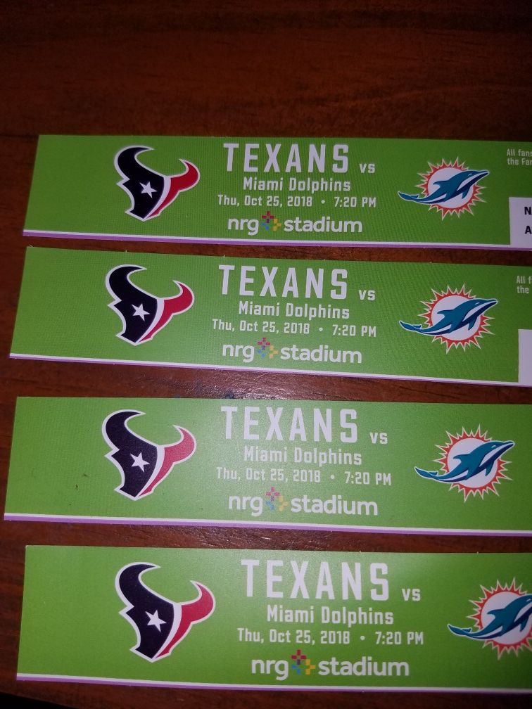 Texans vs dolphins