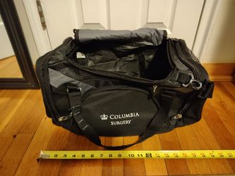 Gemline Columbia Surgery Medical Center Duffel Bag Black Embroidered Gym Travel Gear