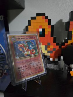 Pokemon figure and card
