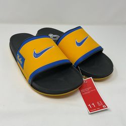 Nike College Offcourt UCLA Bruins Slide FN4481-700 Men’s Sandals Size 11 Yellow Blue NEW