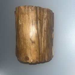 Hollowed Wooden Log Keepsake Jewelry Box