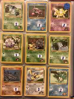 Vintage Pokémon Gym Heroes/Challenge Near Mint, $2 each