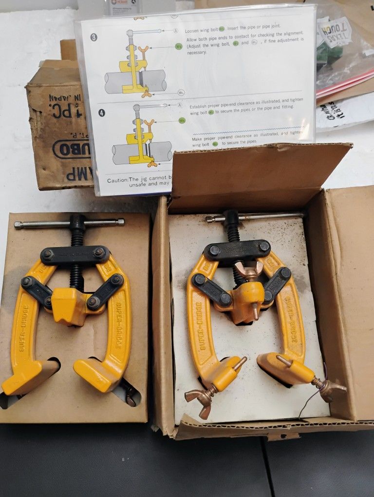 Welders tool pipe holder are new will hold 1-2 inch diameter pipe