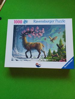 1000 PIECE RAVENSBURGER PUZZLE -DEER OF SPRING
