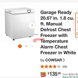 Garage Chest Freezer 