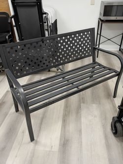 Metal Park Bench