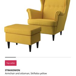 Arm chair and ottoman 