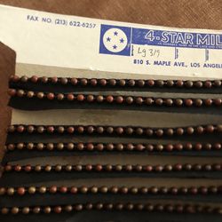 New 4 1/2 Yards Copper Beads Edging