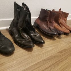 Men's 11.5 -12 Size , HIGH END , LEATHER BOOTS