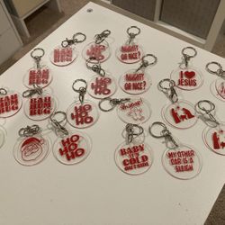 Christmas Crafts, Holiday Keychains, Stocking Stuffers