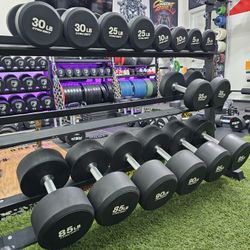 Trugrit Urethane Dumbbells 750lb set