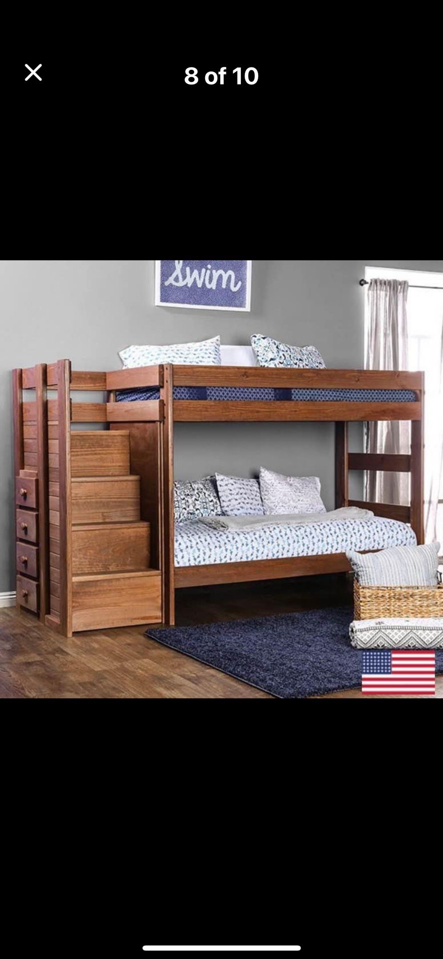 Wood Bunk Beds With Steps