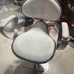 Good Condition White and Grey Barstools