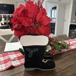 Santa Boot Christmas Decoration 