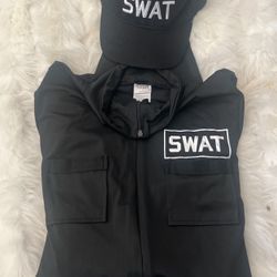 Swat Costume Size L. Stretchy material