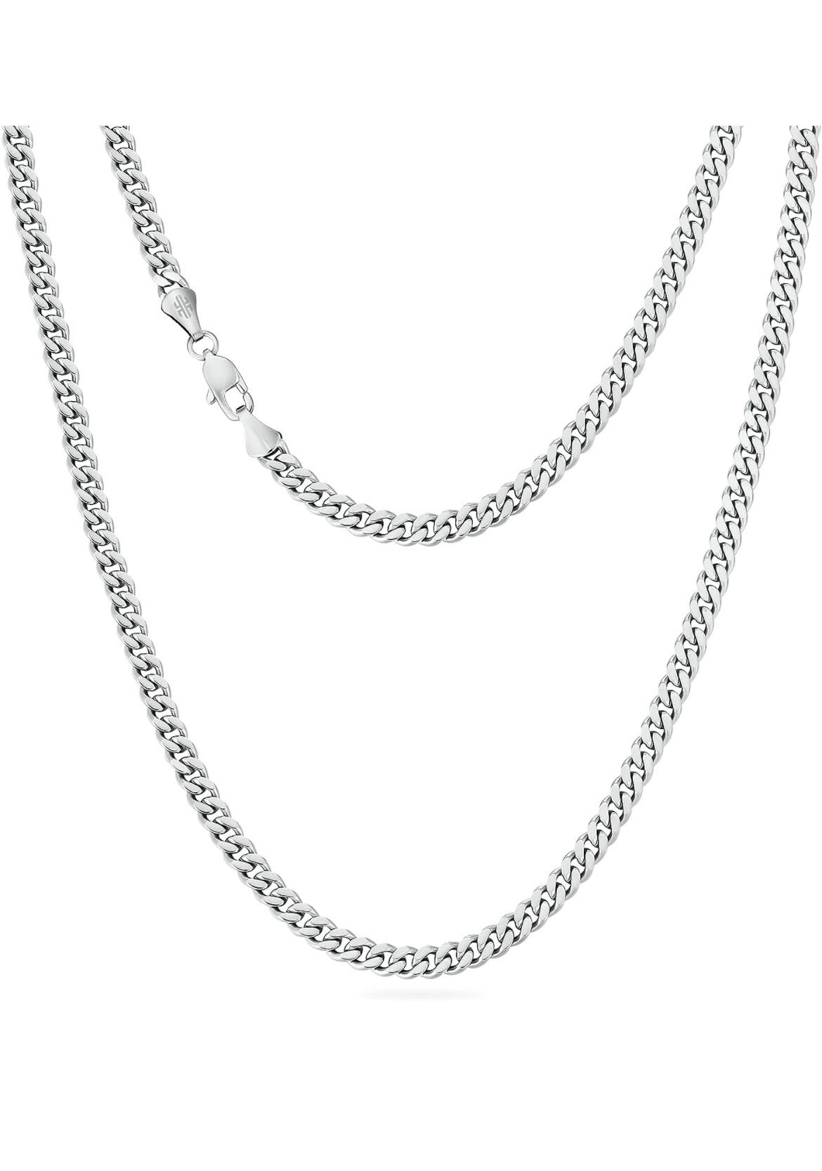 Real 14K Gold Filled Chain, Flat Diamond Cut Miami Cuban Link