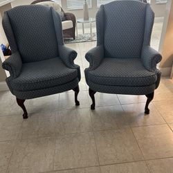 Matching Queen Anne Chairs 
