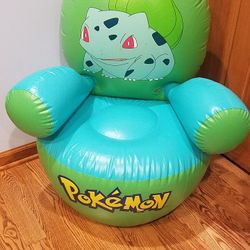 Rare Pokemon Bulbasaur inflatable chair