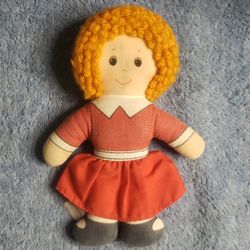 Vintage Orphan Annie Plush Doll
