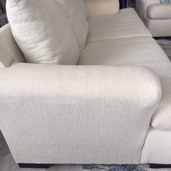 3pc. Set Couch, Chair,  and Ottoman Cream