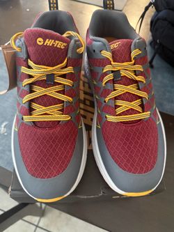 Hi-Tec Athletic Sneakers Burgundy and Gray