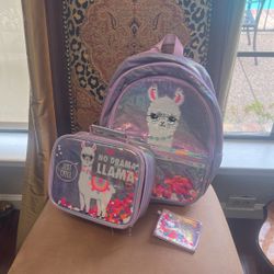 Justice llama backpack cheap